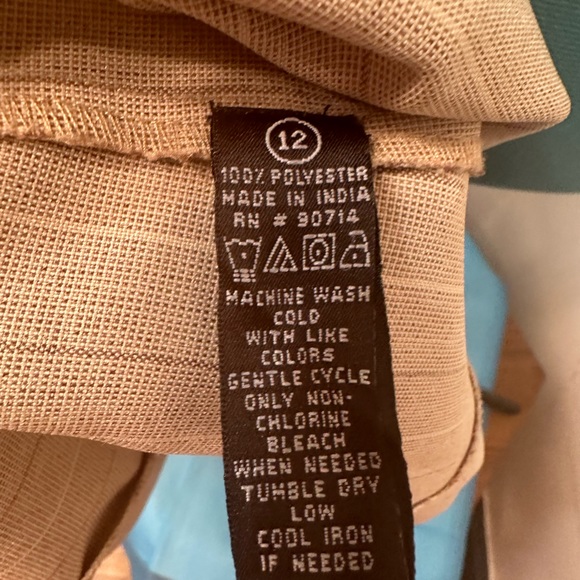 BGB Women’s Beige Striped Unlined Blazer Jacket Size 12. - Picture 8 of 10